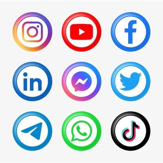 Iconos de redes sociales para métricas de vanidad